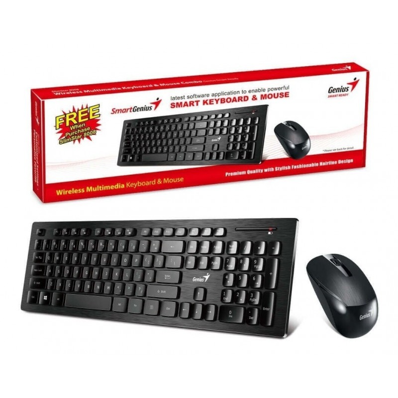 Teclado Inal Mbrico Con Mouse Genius