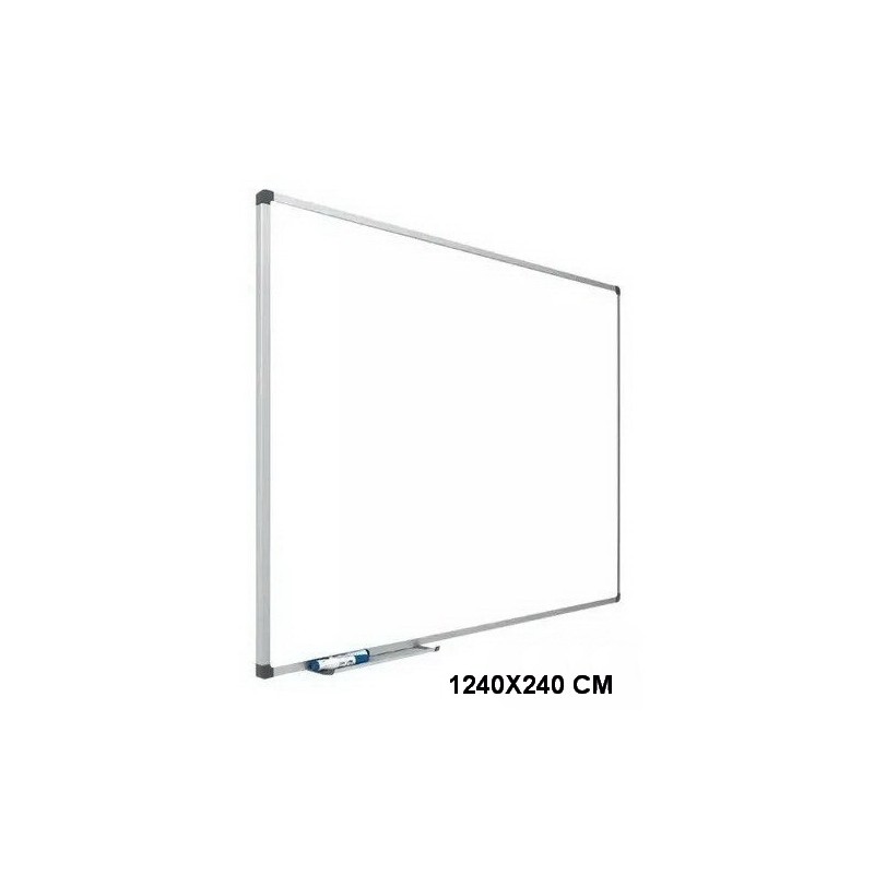 BoardsPlus 120 x 90 cm Pizarra Blanca Magnética Con Marco de Aluminio y Bandeja 