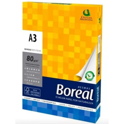 Resma Papel A3 Boreal 80...