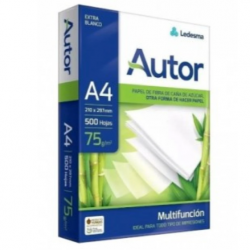 Resma Papel A4 Autor 75 gr....